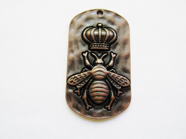 (image for) Queen bee antique copper pendant #MP87