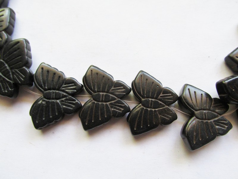 (image for) Black Butterfly beads #1739