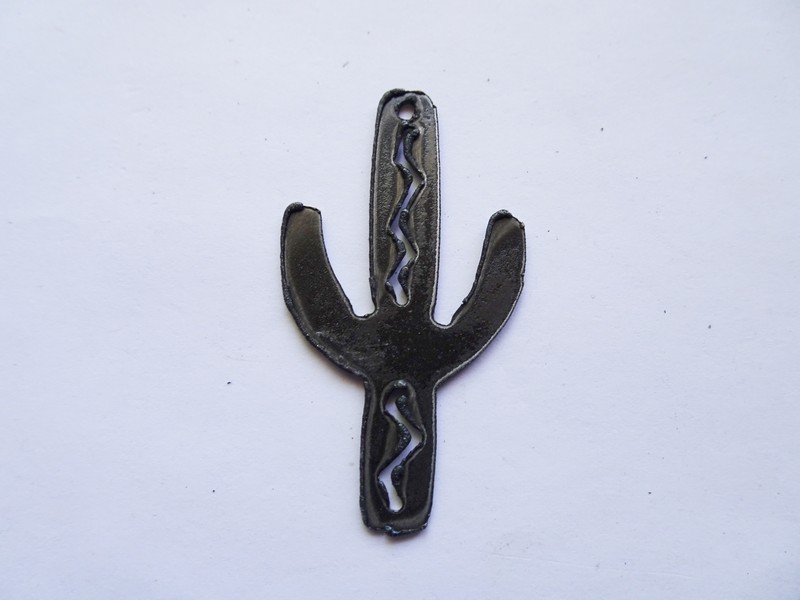 (image for) Cactus 2 1/4" small pendant Black #WKS-41
