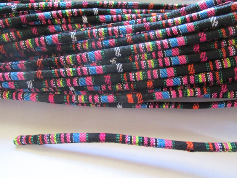 (image for) Serape Cording 6mm - Pink (1 FT) - Click Image to Close