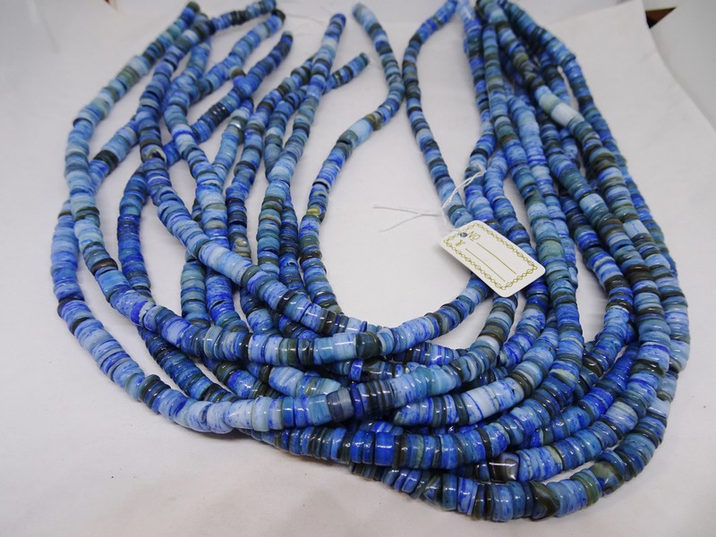 (image for) Blue shell heishi beads 6mm #1506B