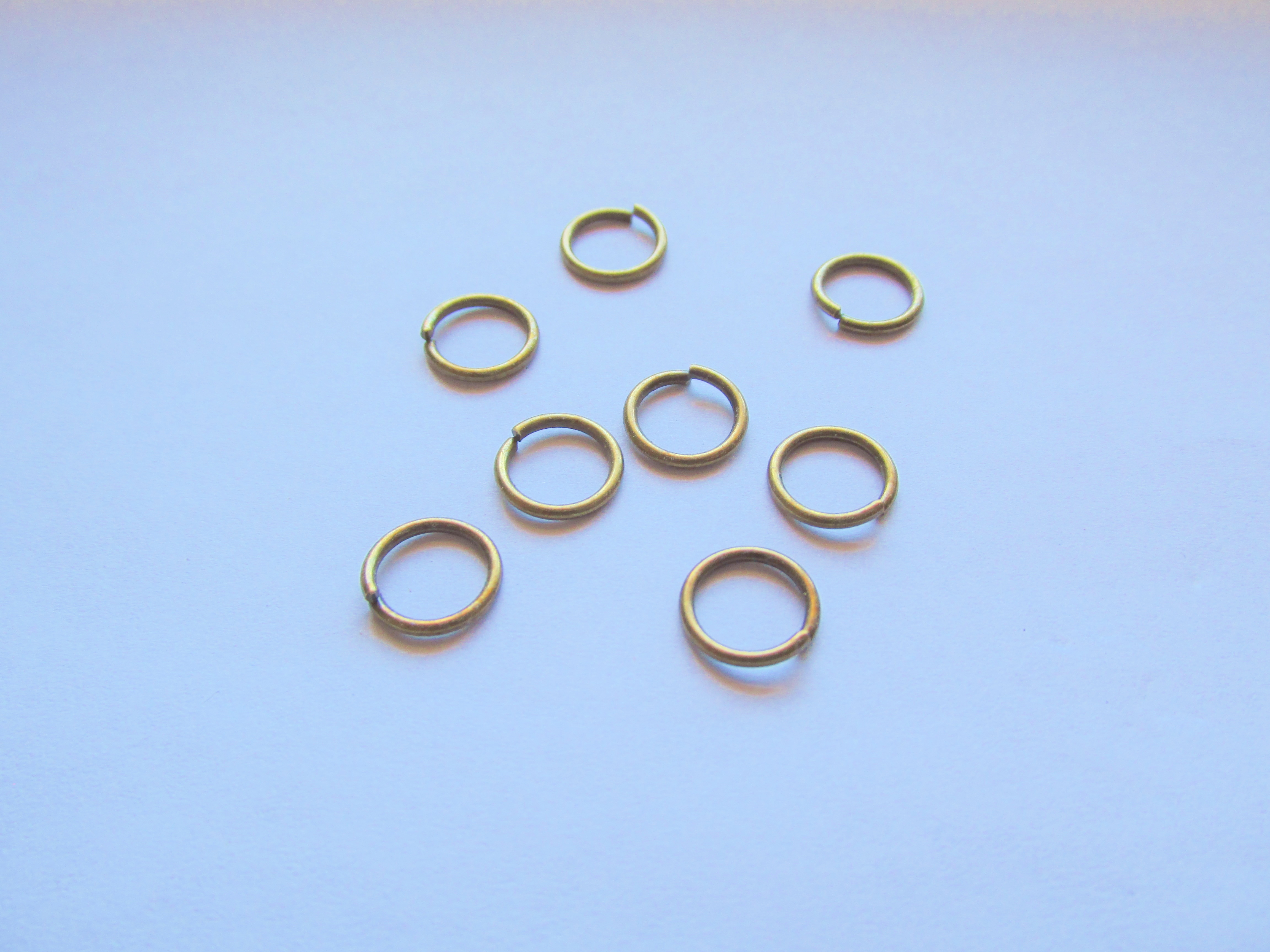 (image for) Jump Rings - Brass, 10mm 18ga (0.7 gram bag) #JR19