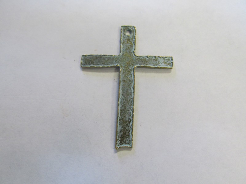 (image for) Antique Bronze Straight Cross Pendant # PP70