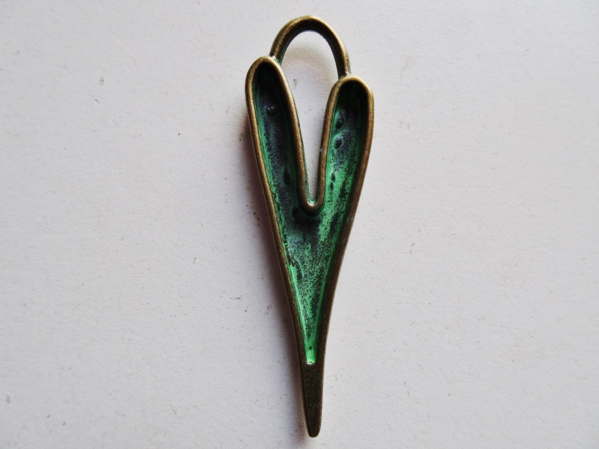 (image for) Bronze heart jewelry pendant #RM-425