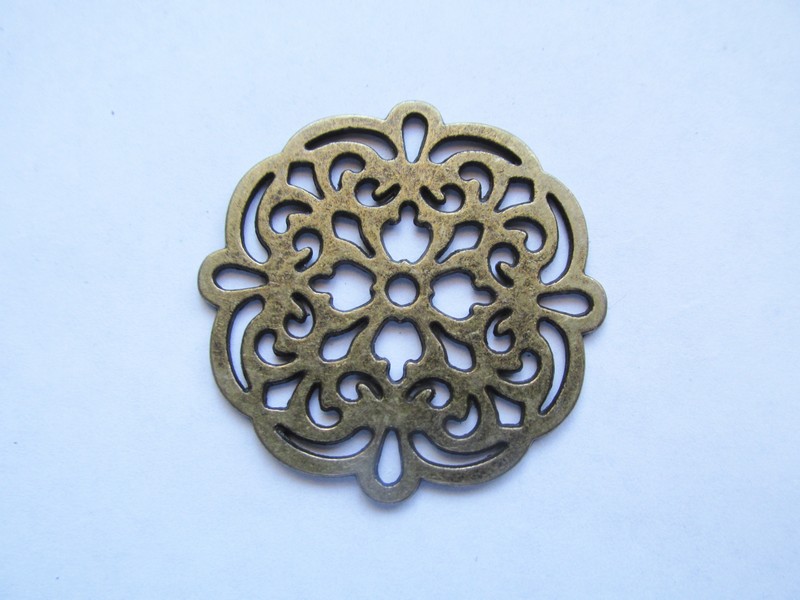 (image for) Connector - Scrolled antique bronze #CON-79