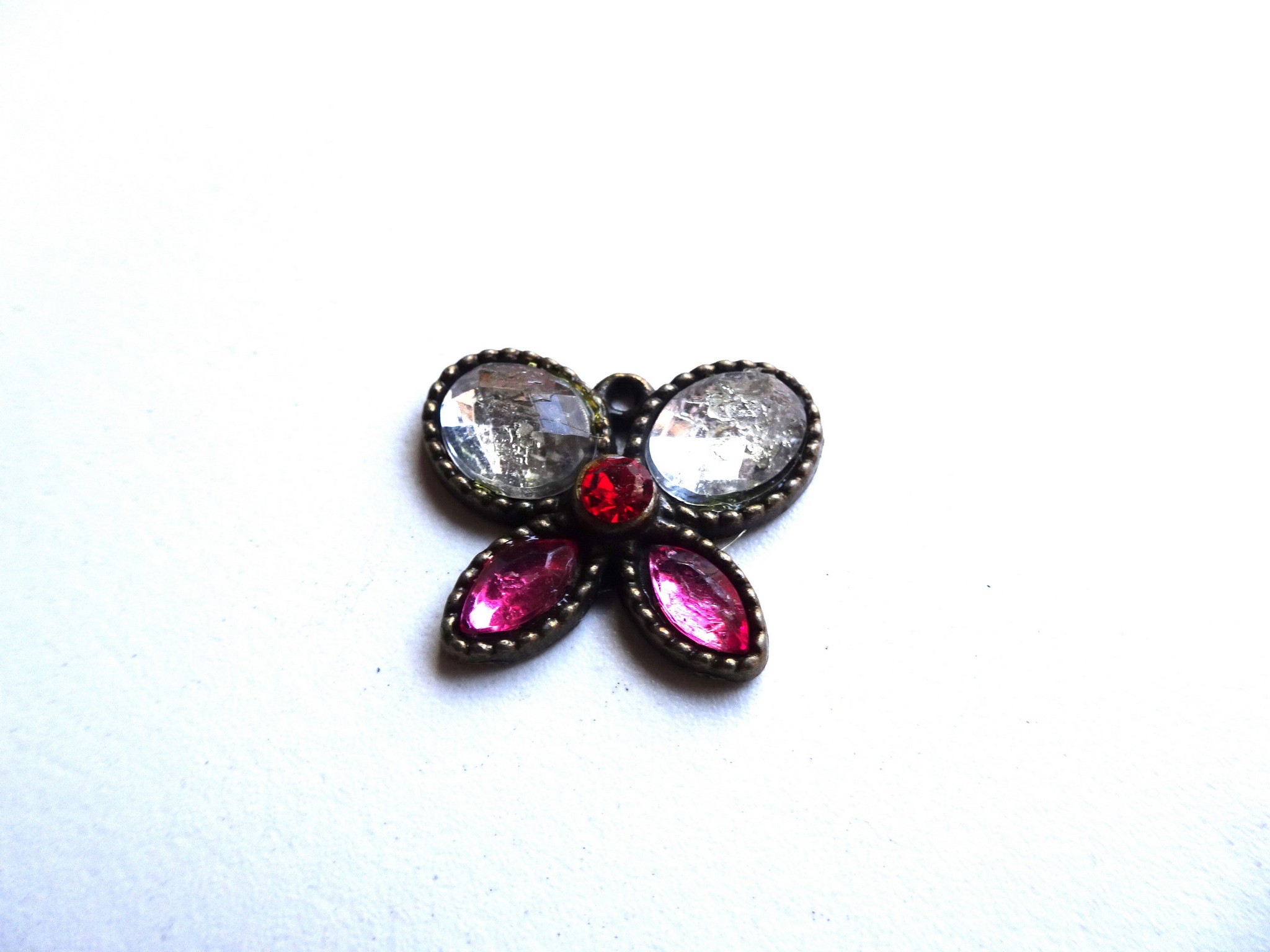 (image for) Butterfly with crystals #BS-ch41