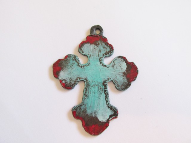 (image for) Cross - turquoise Red #CC006-TR