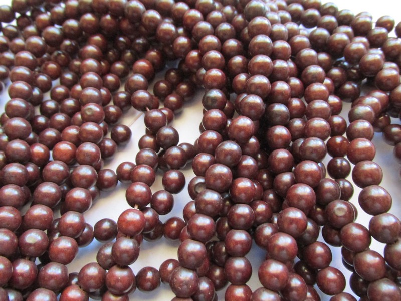 (image for) Brown Chocolate round beads #1811