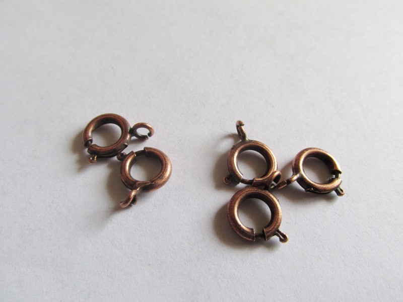 (image for) claps - spring ring solid copper (5pcs) #TOG10
