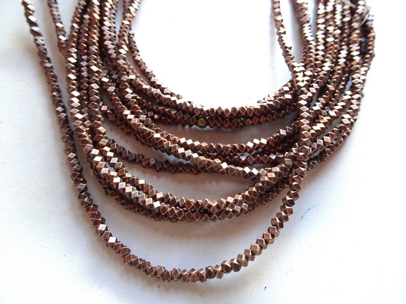 (image for) Copper hematite 3mm beads #1104