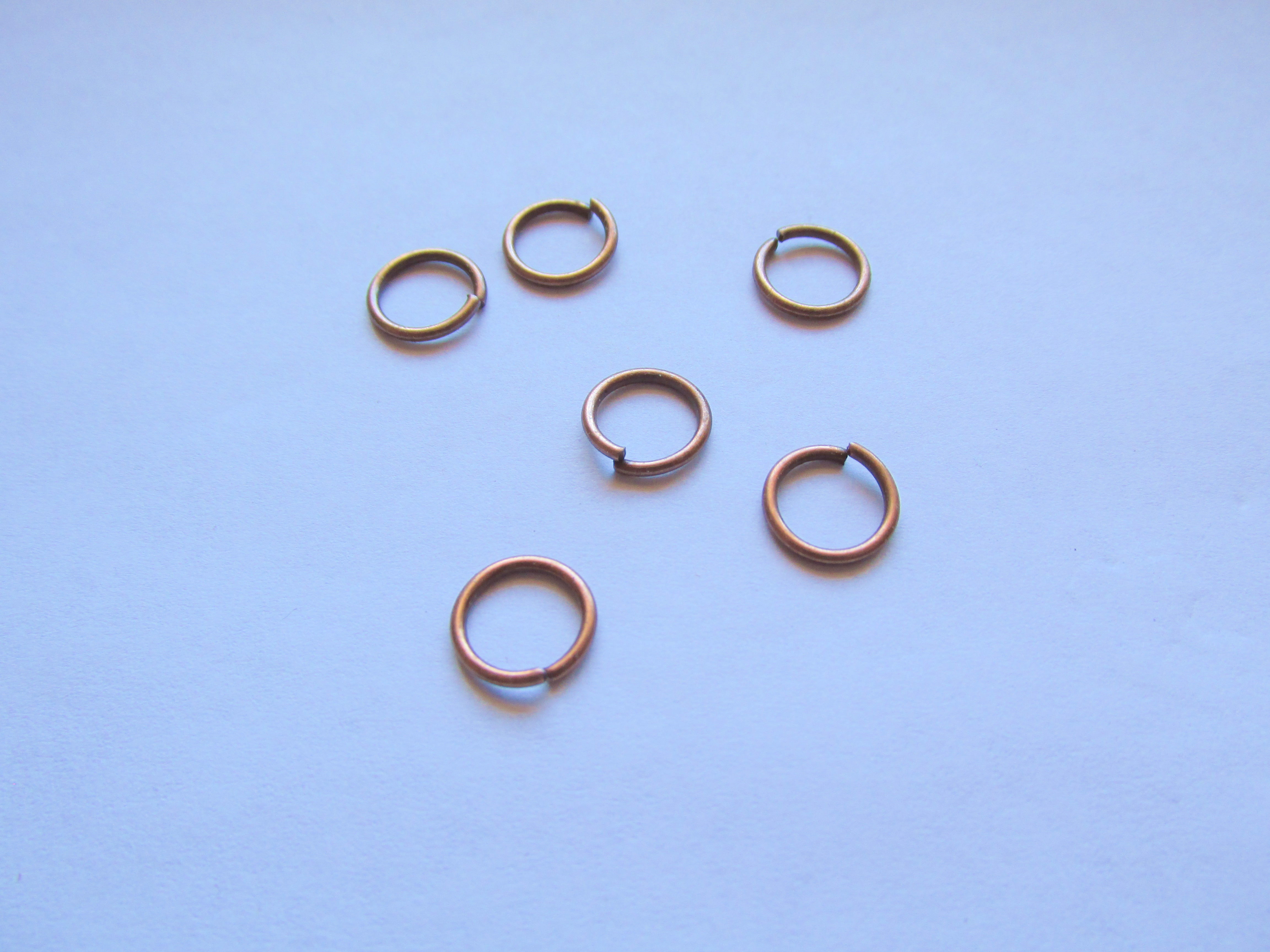 (image for) Jump Rings - Antique Copper, 10mm, (0.7 gram bag) #JR20