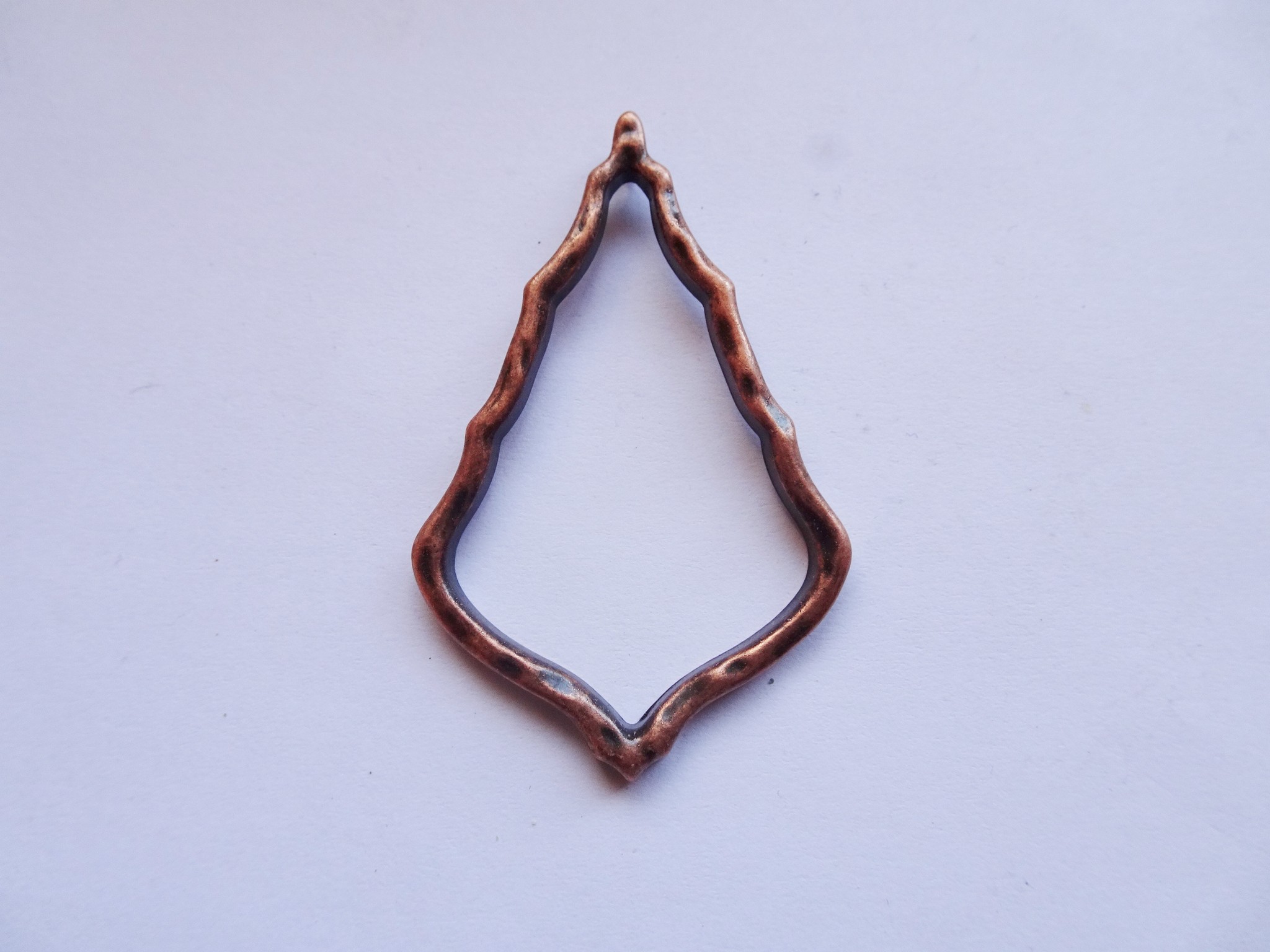(image for) Antique copper pendant connector #MP102