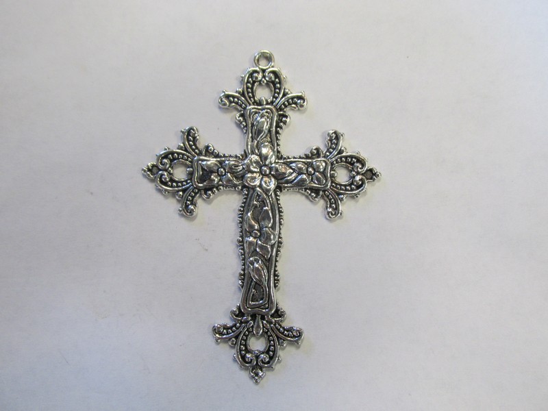 (image for) Cross Antique Silver Pendant # PP64