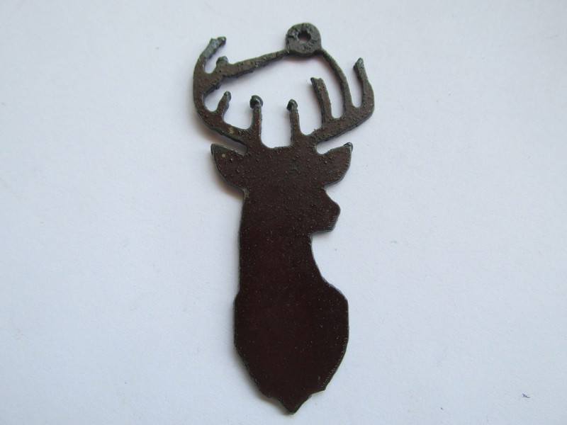 (image for) Deer buck cape rustic metal # OP-GO013-2