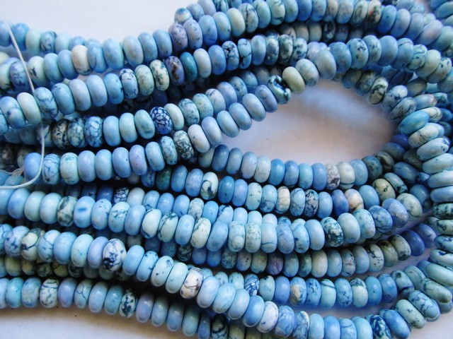 (image for) Denim Blue Rondelle beads #1791