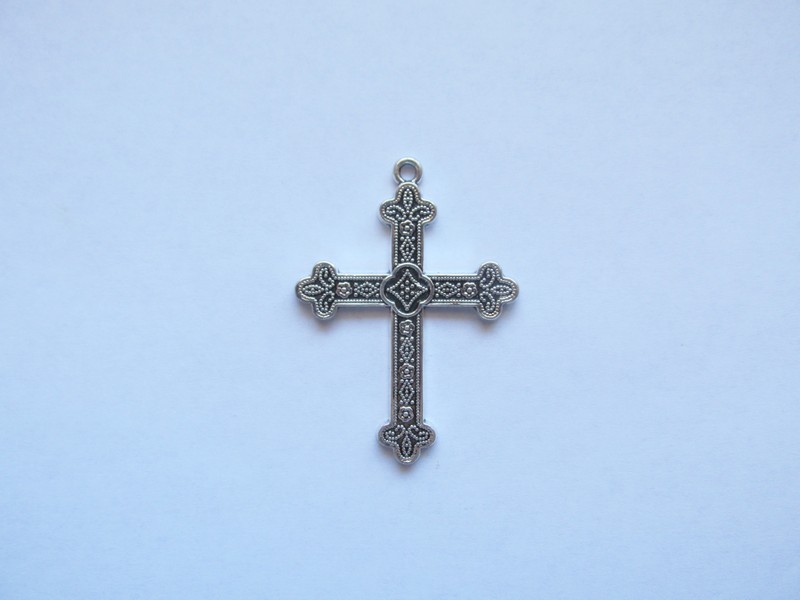 (image for) Antique Silver Cross Pendant #PP78
