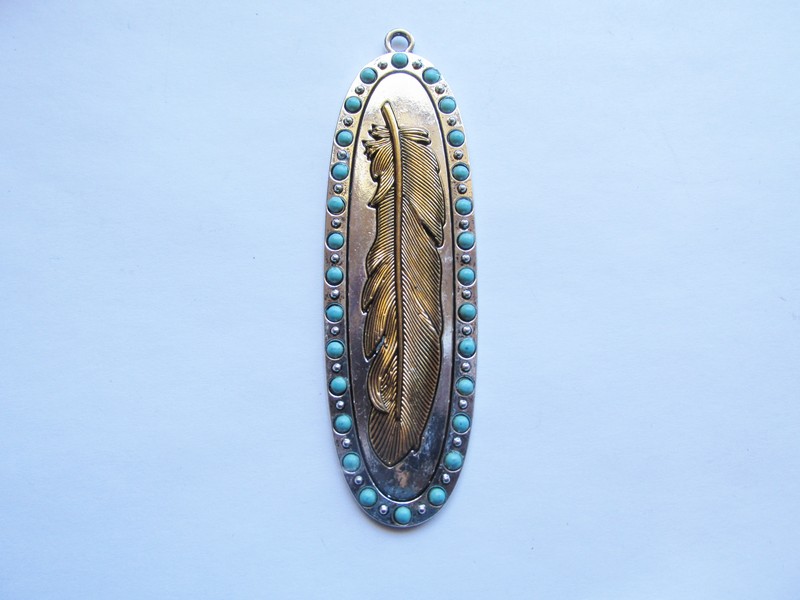 (image for) Indian feather pendant #MP126