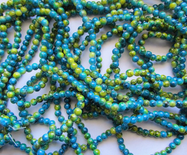 (image for) Turquoise and yellow rounds #1110