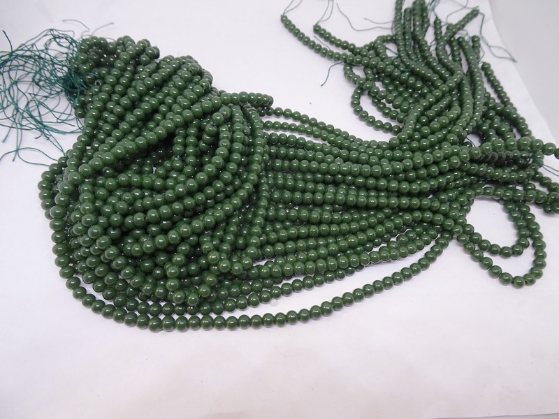(image for) Green Jade round 8mm beads #1511B