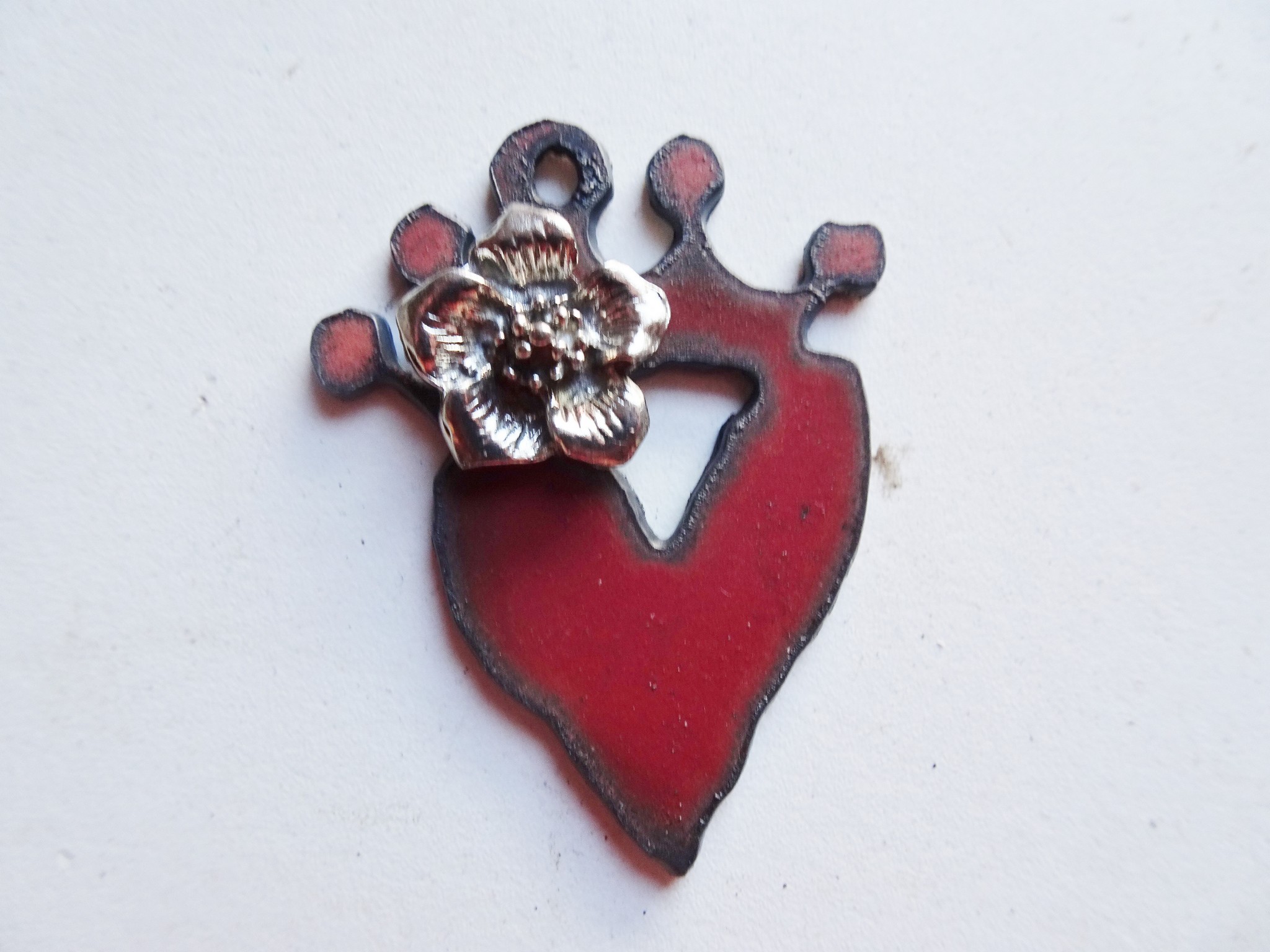 (image for) Red heart with crown #RM-486