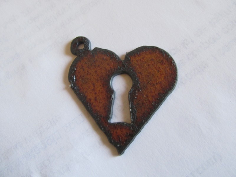 (image for) Heart pendant metal cutout #SH007-L