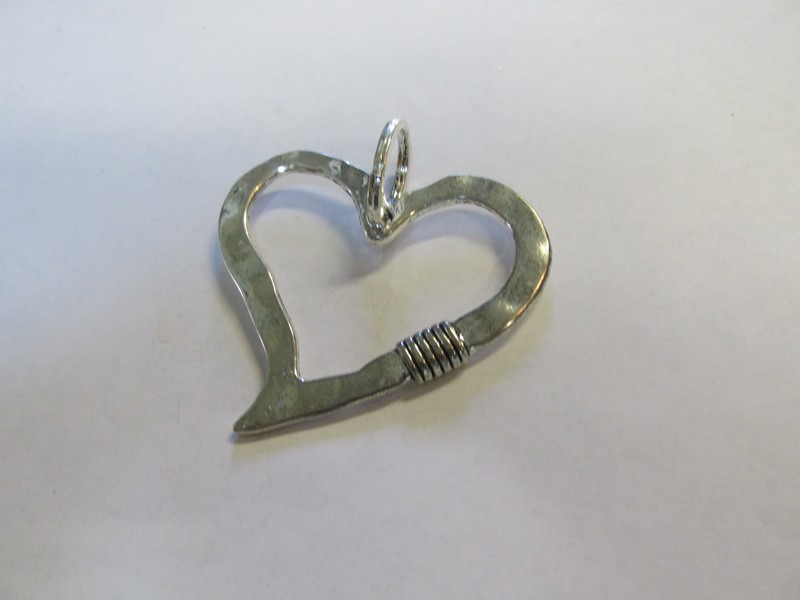 (image for) Heart Antique Silver Pendant # PP63