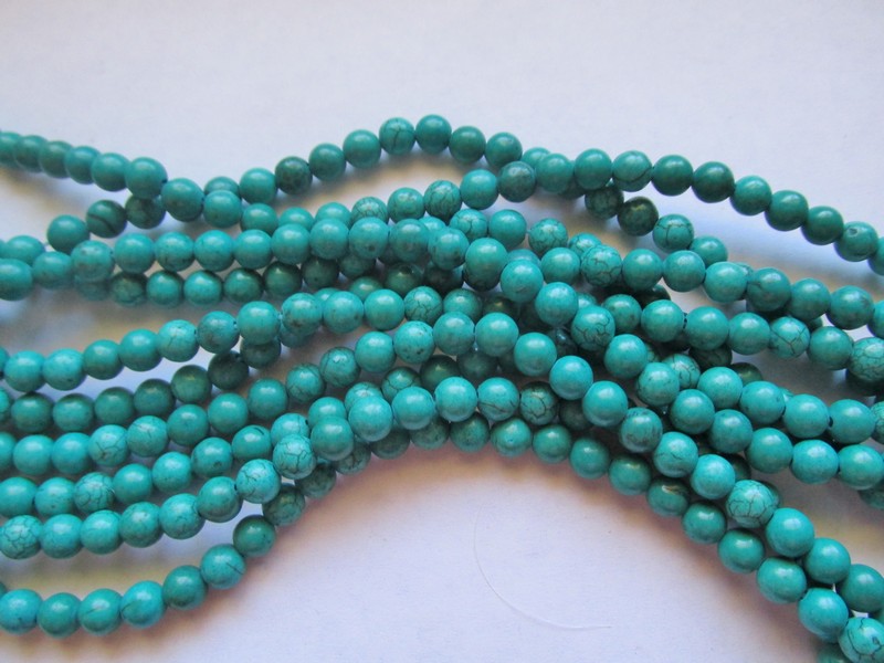 (image for) Turquoise Howlite Rounds 8mm #1709