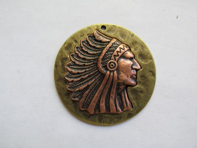 (image for) Indian bronze copper pendant #MP86