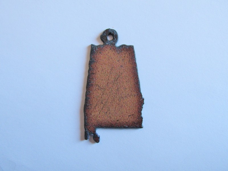 (image for) Alabama rustic metal pendant #AL
