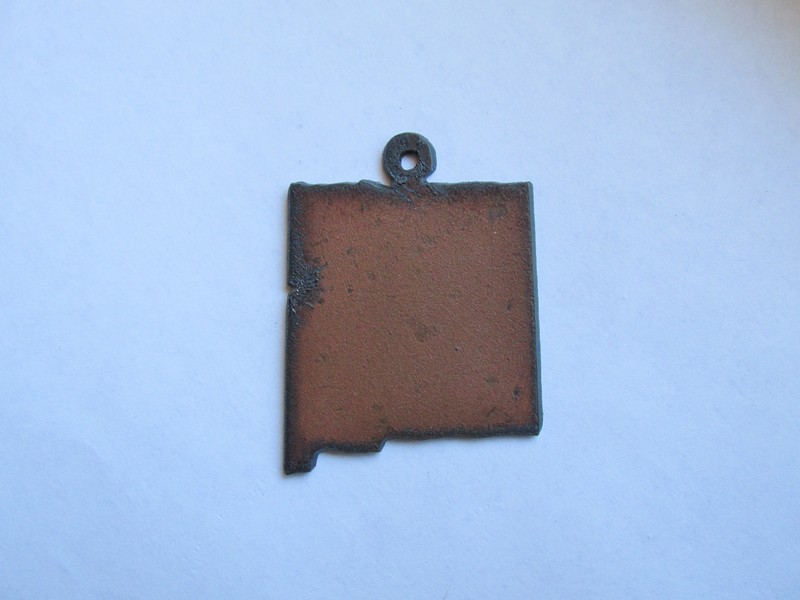 (image for) New Mexico Rustic Metal Pendant #NM