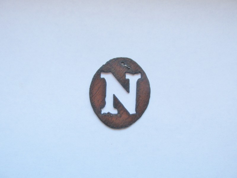 Initial Letter Rowdy Metal "N" - Pendant  #N-2