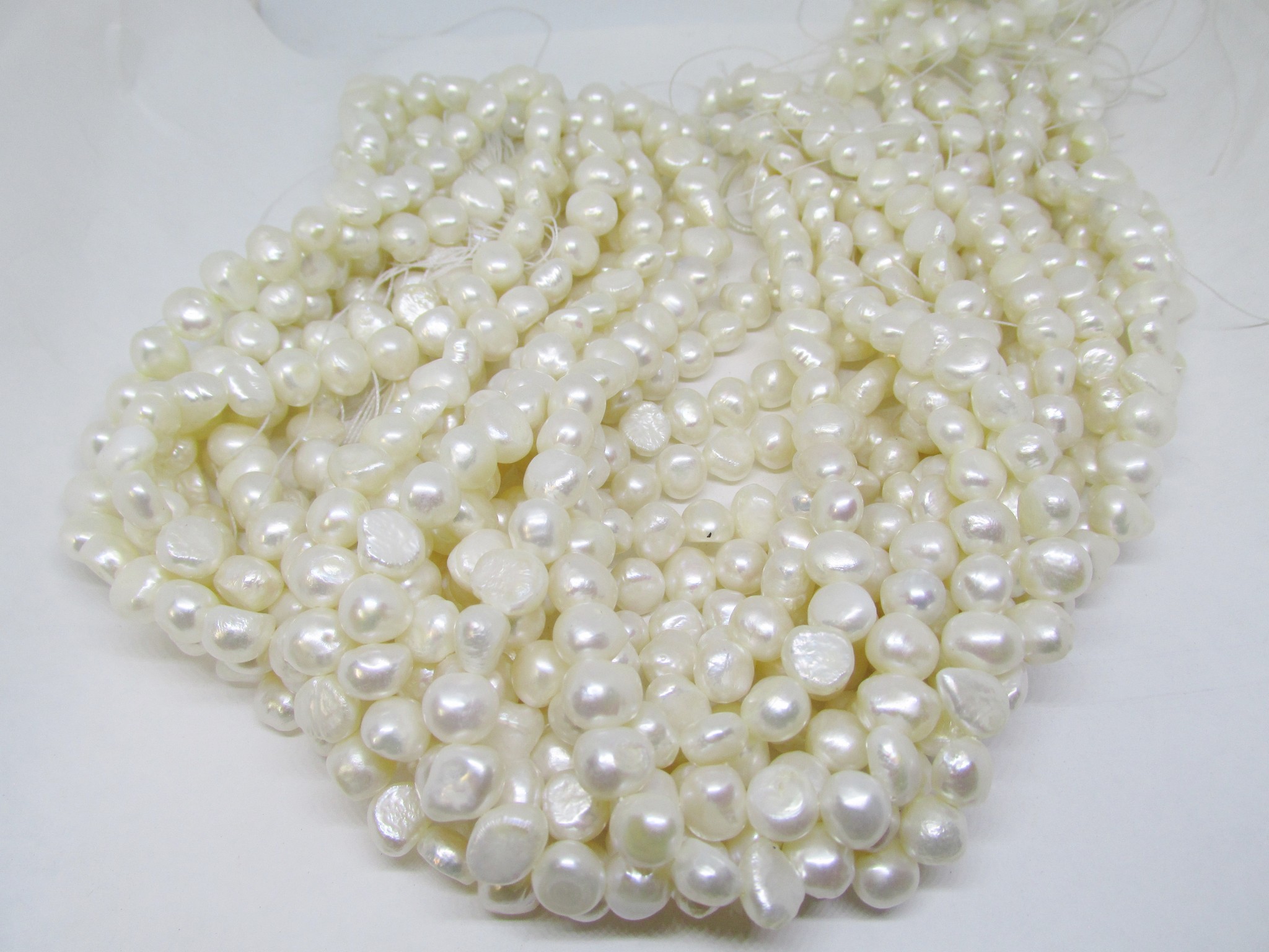 (image for) Off white Fresh water pearls 12mm #1454