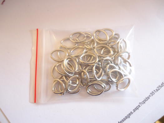 (image for) jump rings - antique silver -OVAL #JR14