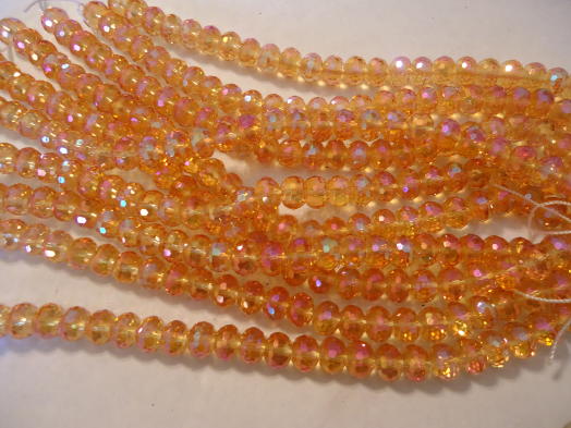 (image for) Peach crystal beads #h1283