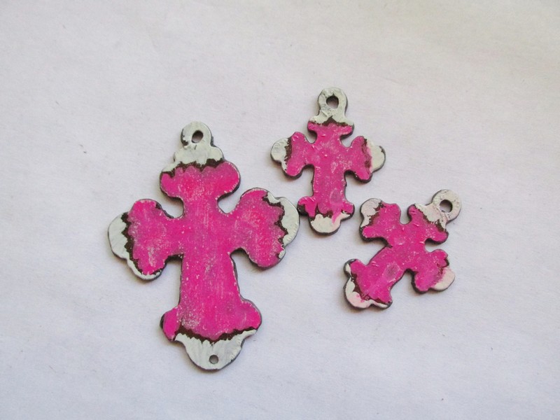(image for) Pink and white Chubby cross Set #RM165 - Click Image to Close