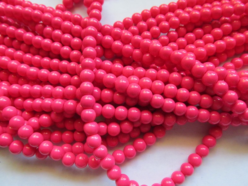 (image for) Pink Watermelon rounds 8mm #1392