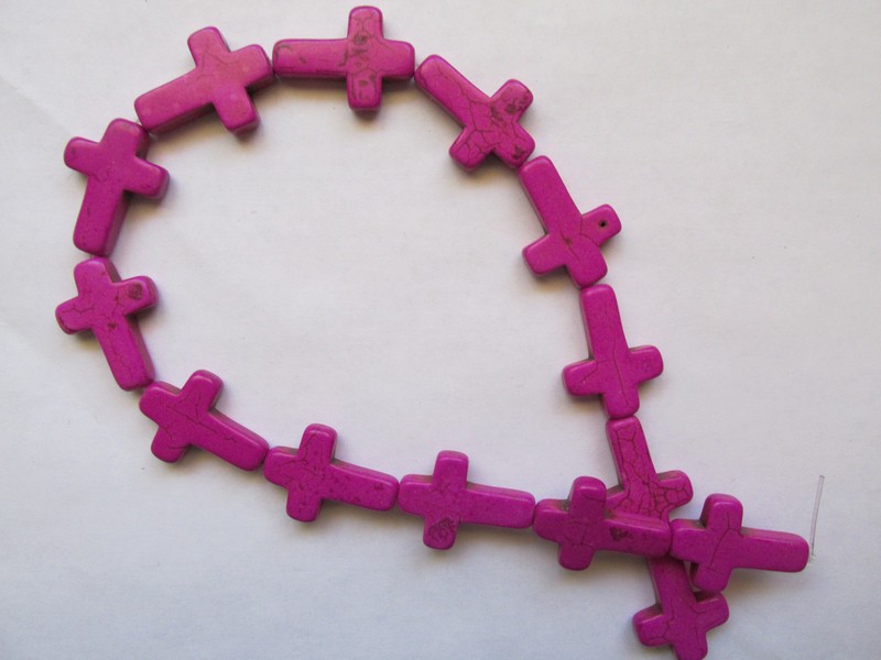 (image for) Purple Cross Beads #1788