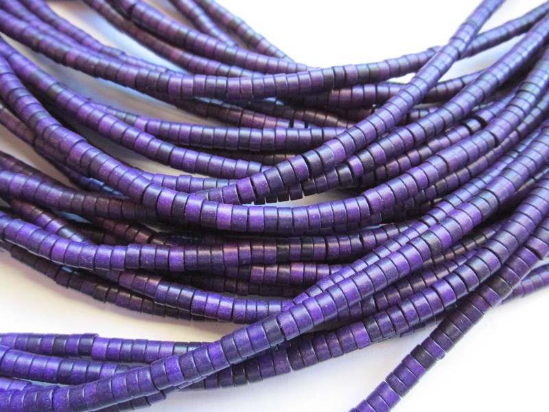 (image for) Purple Heishi beads 4mm #1803