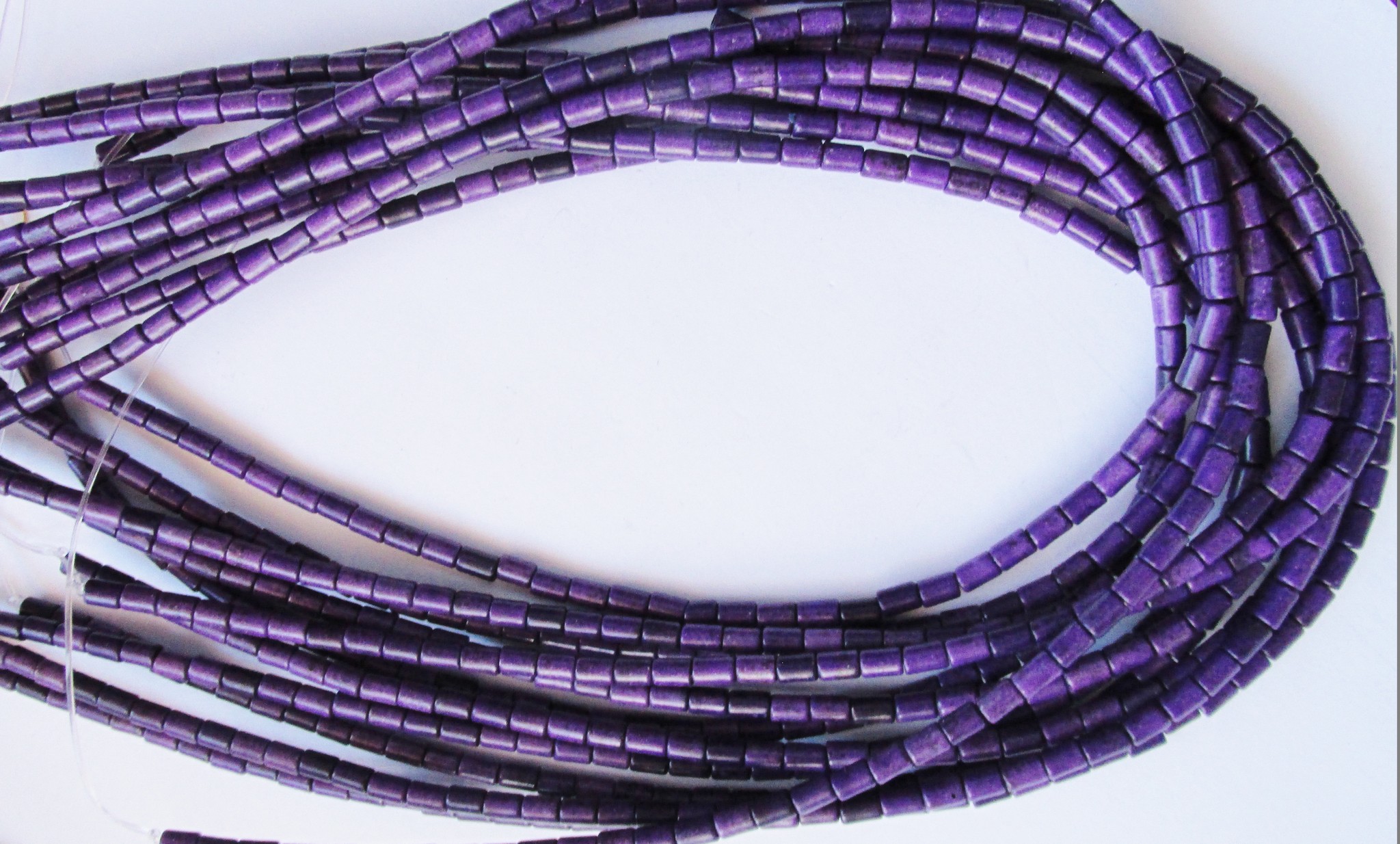 (image for) Purple tube beads 3.5x5mm #1921