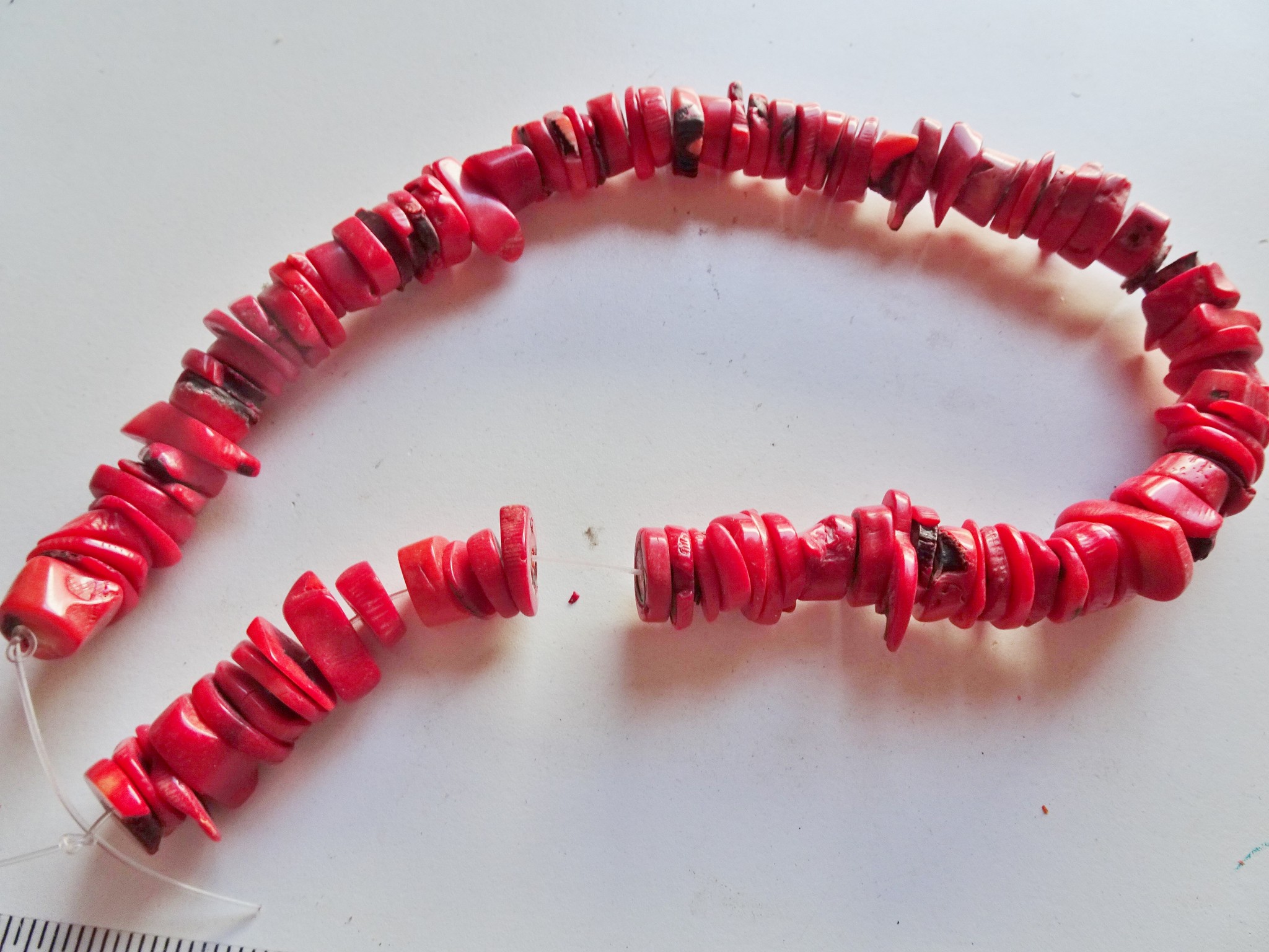 (image for) Red Coral beads #1773
