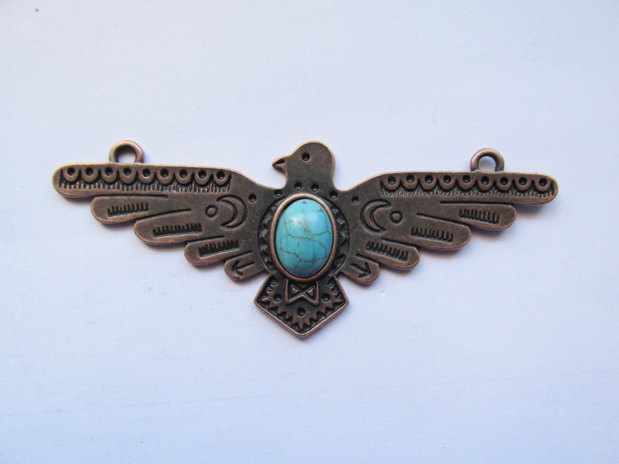 (image for) Antique copper thunderbird jewerly pendant #RM-349