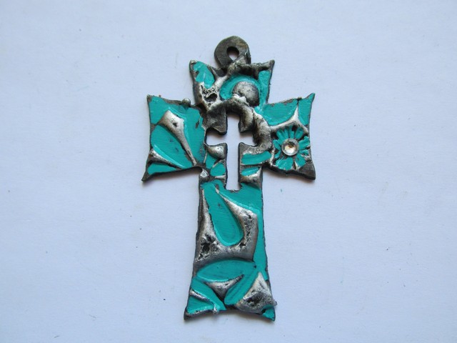 (image for) Soldered cross pendant #RM254