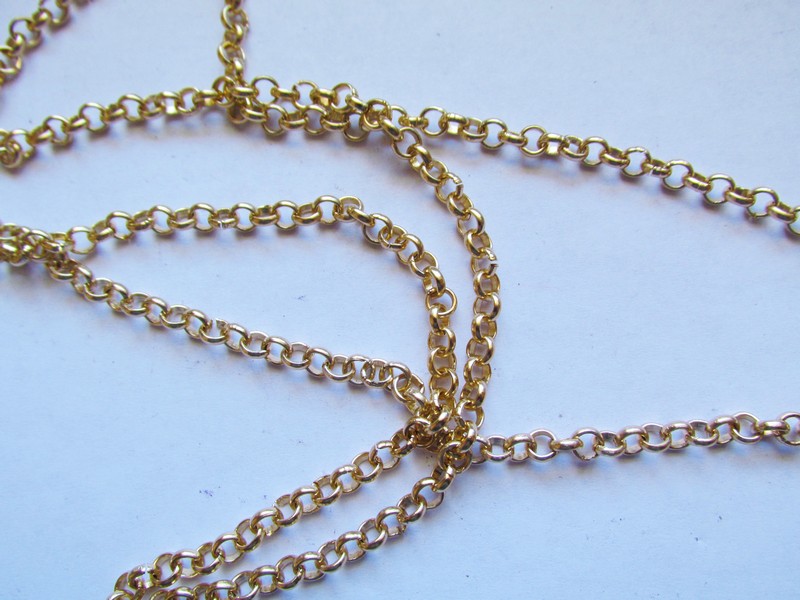 (image for) Rose gold charm chain 32" #RCH-5