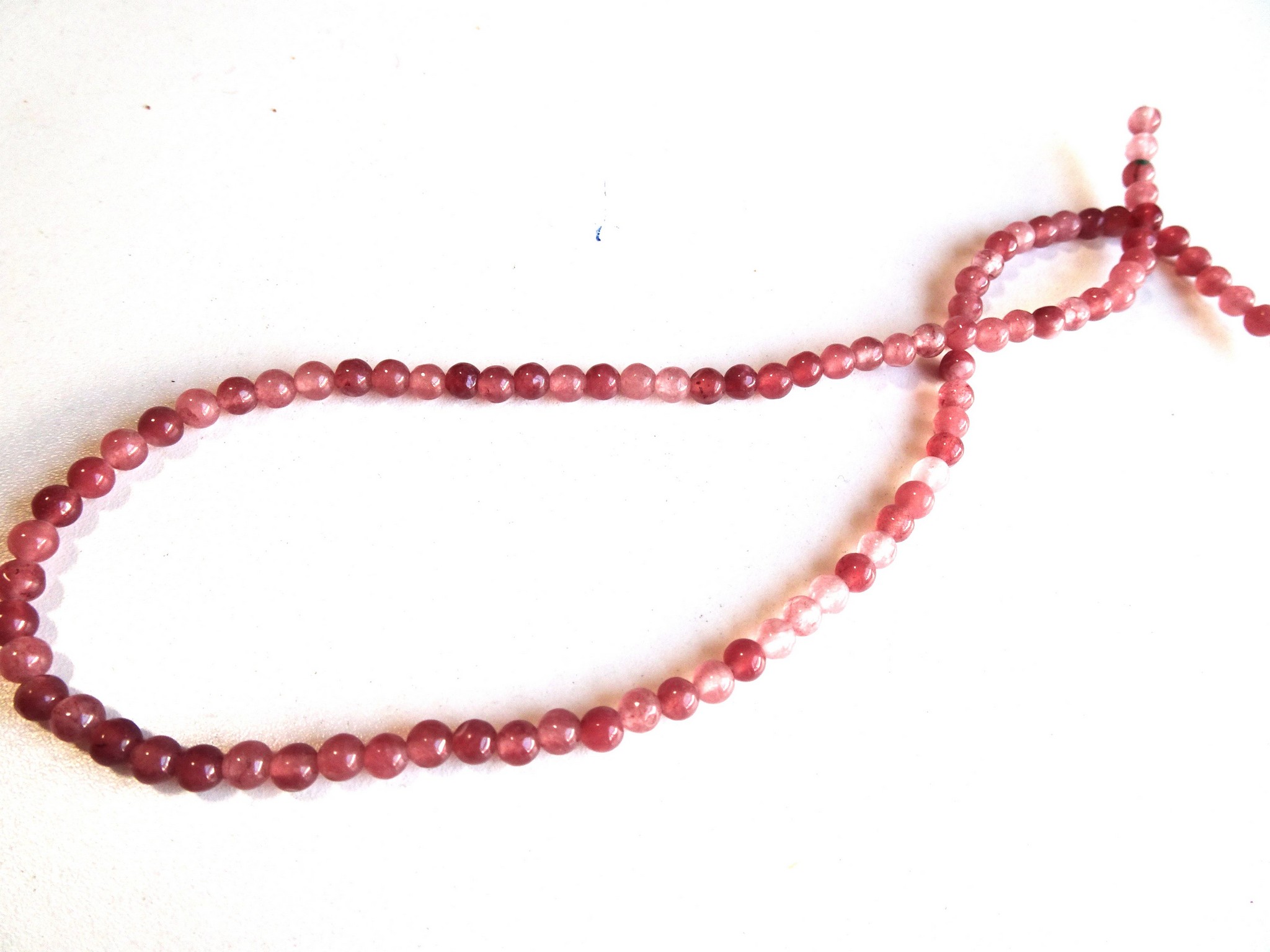 (image for) Rose pink died Agate 5mm beads #1774