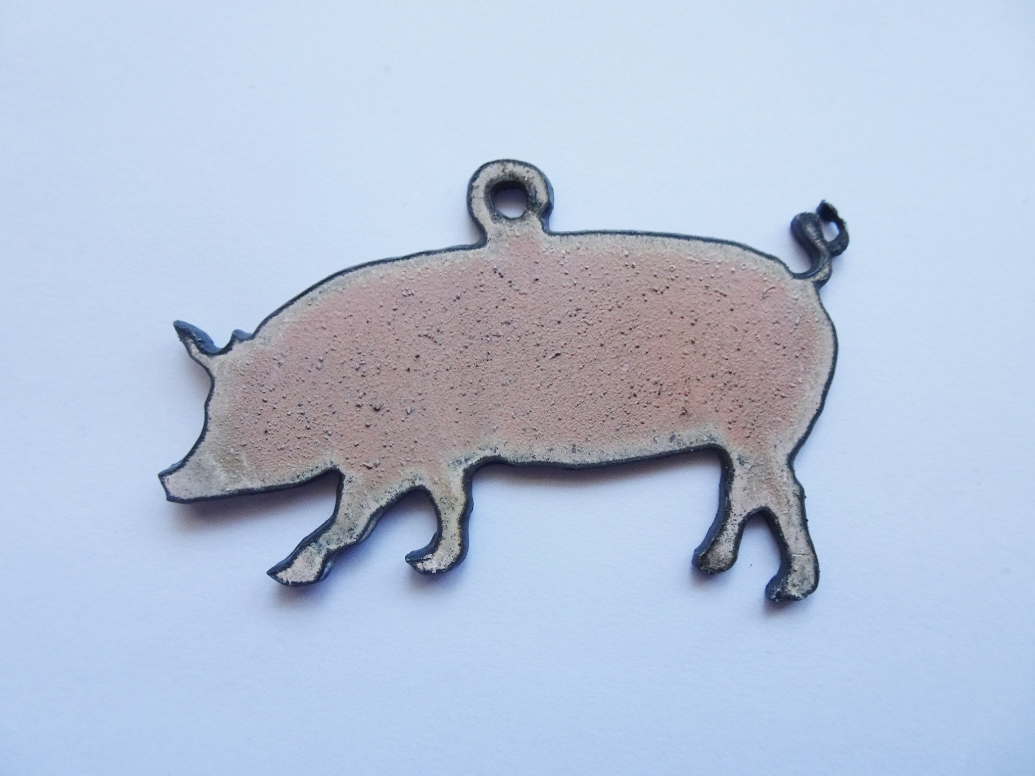 (image for) Rustic pink pig #BY008-pink