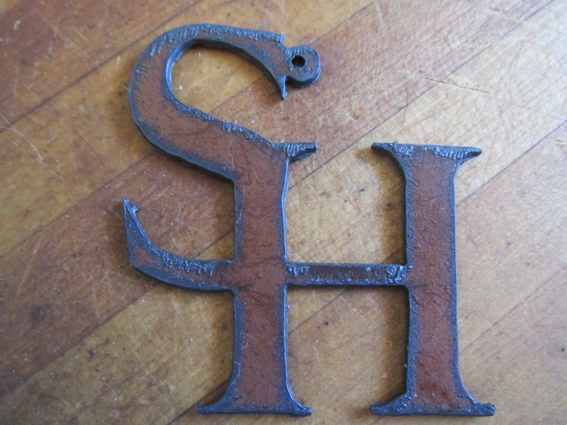 (image for) Sam Houston - SH rustic metal pendant #SH-2"