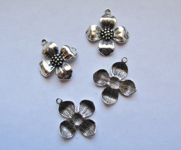 (image for) Silver Flower Small Pendant #MP65B