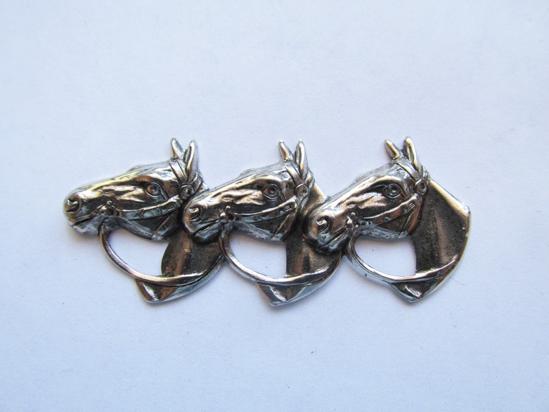 (image for) Horses silver plated BRASS - VINS-35