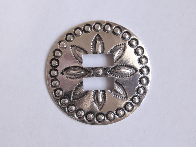(image for) Slotted Antique Silver Concho (2") #CONCHO27