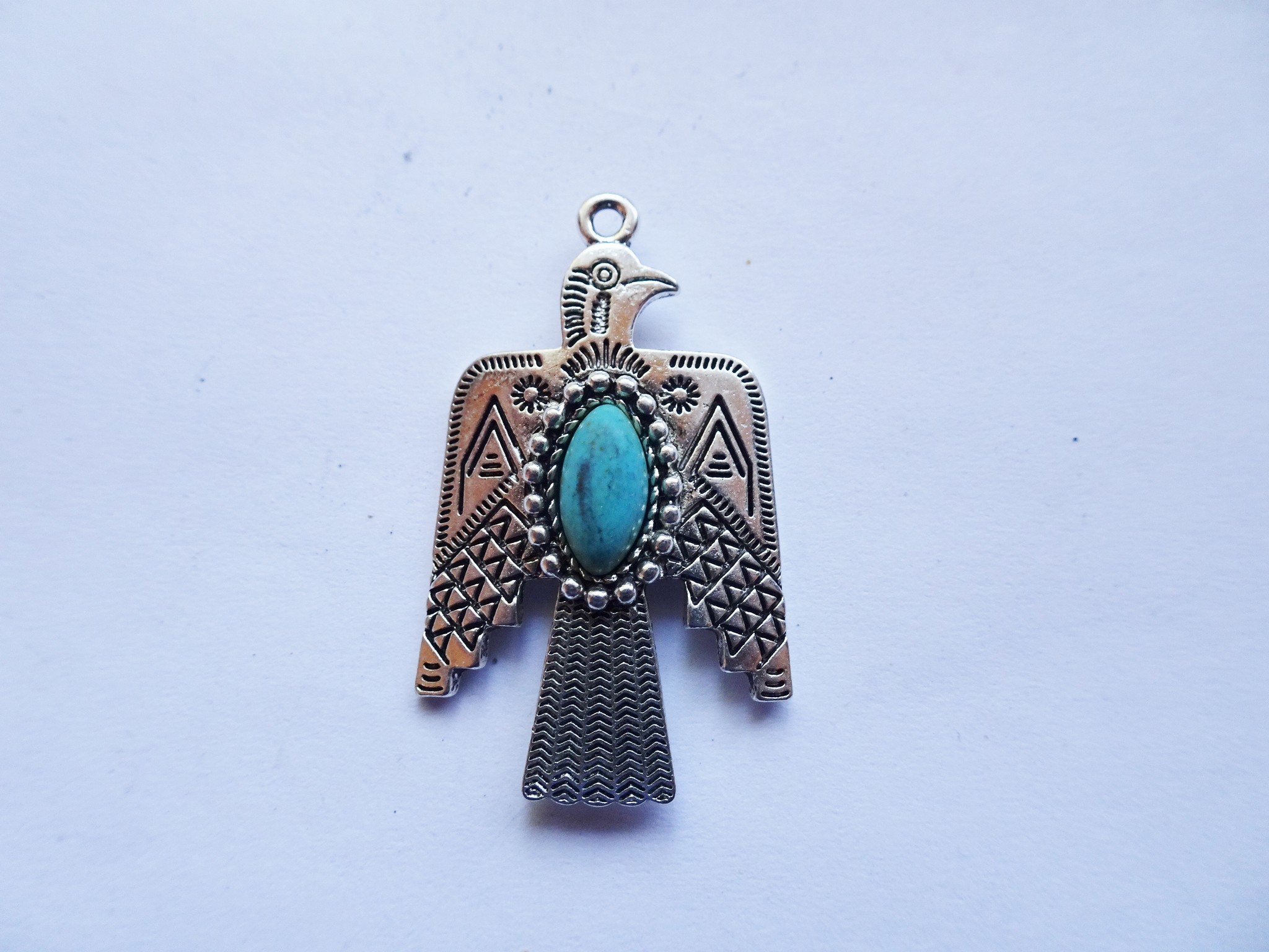 (image for) Thunderbird antique silver small pendant #RM-389
